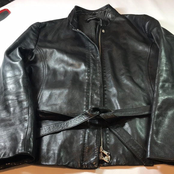Borgonovo Jackets & Blazers - Borgonovo women’s leather jacket size medium